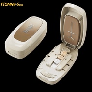 TIOMNV56H4 Quartering Pill Divider, Divider Organizer Dustproof Pill Divider Storage Box, Portable D