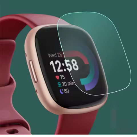 5pcs Soft TPU Clear Protective Film For Fitbit Versa 4/3/Sense 2 Smart Watch Versa4 Versa3 Sense2 Sc