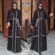 Abaya Gamis Hitam Maxi Dress Arab Saudi Bordir Zephy Turki Umroh Dubai Turkey India Abaya Asmah