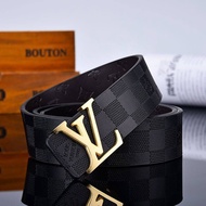 Original LV Belt Men's and Women's Belt New Fashion Classic Retro Belt Leather Belt Business Luxury Leisure All-match Sports Belt belt
