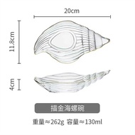 FRIENDLESS DEEP Snail GLASS PLATE 39-20X11X4CM (PCS 1)