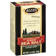 Alessi 100% Natural Coarse Kosher Sea Salt 1 Kilo ( 2.2 LBS. )