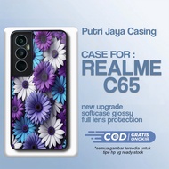 Latest Realme C65 Case Flower Casing Realme C65 Softcase Hardcase Glossy Realme Putri Kesing JAYA Ca