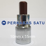 MATA SOCKET WRENCH L 1/2" X 10MM X 55MM WYNNS W4105F HEX BIT SOCKET SOK