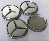 JC | 4 ชิ้น 75 มิลลิเมตรรถจัดแต่งทรงผม 75 มิลลิเมตร 3Dสติกเกอร์ศูนย์ล้อHub CapปกคลุมสำหรับMercedessB