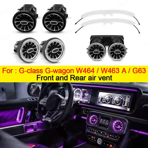 8/64 Colors LED Vent Ambient Light For Mercedes-Benz G-class W464 G-wagon Turbine Air Vent