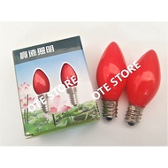 E12 1W LED CILI BULB (2PCS/PKT) (RED/WHITE)