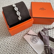 ~~Hermes Chaine d'Ancre Enchainee 豬鼻子銀手環 ~~