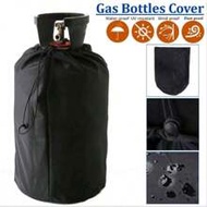 1pc 210D Black Waterproof Oxford Cloth Gas Cylinder Cover,Gas Bottle Dust Cover,Gas Cylinder Cover,D