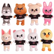 NGDUNKEN Cute Adults Kids Gift Chan Anime Wolf Bbokari Puppym Stuffed Toys Plush Dolls Stray Kids Skzoo Plush Toys Plushie Stuff Toy