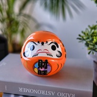 保庇BOBEE 日本工藝好運陶瓷達摩存錢罐 - 橘色財旺