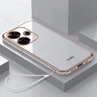 Ốp lưng điện thoại Ốp chống sốc cho điện thoại Redmi Turbo 3 [Dây đeo miễn phí] Ốp nhựa TPU mềm cạnh