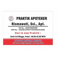 Acrylic Nameplate 30x50 Doctor Nameplate Midwife School Practice Sign Label 30x50 Acrylic