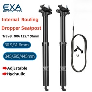 900i EXA FORM Adjustable Height Seatpost 30.9/31.6mm Hydraulic Dropper Seat Tube 125/100/150mm Inter