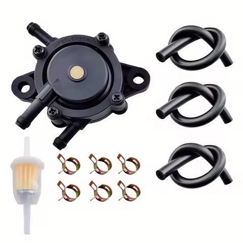 Fuel Pump W/Filter & Hose for Kohler 17-25HP Briggs John Deere Kawasaki Yamaha Cub Cadet Mikuni 8084