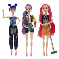 deveodo Articulated Girl Doll Movable Joints Girl Decor 11.5-inch Kpop Hunter Girl Doll Movable Join