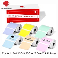 6 Rolls-Color Thermal Label Sticker For M110/M120/M200/M220/M221/241BT/D520 Printer,40x30mm