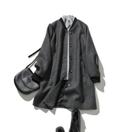 接下來季節的主角外套 羊毛混紡斜紋織布 飛行員夾克 外套 231013-1