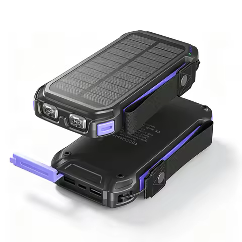 10000mAh Solar Power Bank Portable Solar Charger External Battery Pack Powerbank for Xiaomi iPhone S