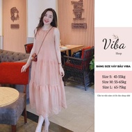 Beautiful maternity dress [VB47] for babydoll party in skin color