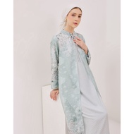 Urban Exchange Gamis Zahra Green - Long Dress Sage Green Premium