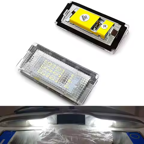 2PCS White LED License Plate Light Lamp For BMW 3 Series E46 4D 5D Touring 1998-2005 Error Free X2D6