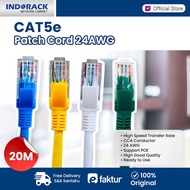 CAT5E LAN Cable 20 Meters - Blue/White/Yellow - CAT 5E UTP CORD PATCH c520