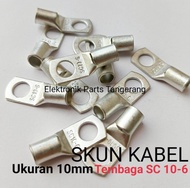 (1 Buah) SKUN KABEL TEMBAGA 10MM SC 10-6 SKUN KABEL 10MM SKUN KABEL SC 10-6 CABLE LUGS DOVE TEMBAGA