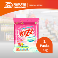 Kizz Detergent Powder (Floral) (1 x 4kg) 1 Pack