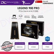 Adata LEGEND 900 PRO 1TB 2TB PCIe Gen4 x4 M.2 2280 Solid State Drive - Read 7,400MB/s, Write 6,500MB