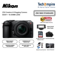 NIKON Z30 Mirrorless Camera NIKKOR Z DX 16-50mm & 50-250mm Nikon Vlogger Essentials Nikon Z30 with 1