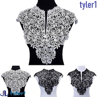 TYLER1 Lace Neckline, Detachable Embroideried Fabric Hollow Neckline, Elegant Collarband Hollow Women Neckline Apparel