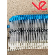 10 PCS DIODE ZENER 1 WATT DIODE ZENER 1W 3V9 5V1 5V6 6V8 8V2 9V1 12V 13V 15V 24V ups stable