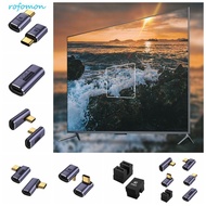 ROFOMON TYPE-C Adapter, U-shaped Straight Head Type C Plug Adapter, Elbow Aluminium Alloy TYPE-C Mal