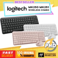 Logitech MK250 l MK251 Bluetooth Wireless Keyboard and Mouse Combo Compact Design, Long Battery Life