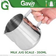 Milk Jug 350ml Stainless Steel Marker Barista Coffee Milk Jug 350 ml