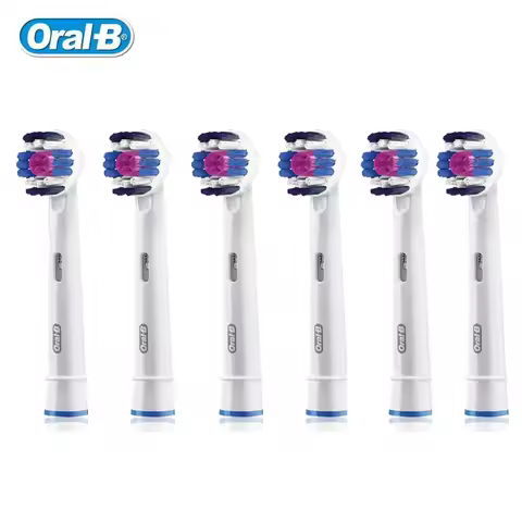 Oral B EB18 Brush Heads 3D White Replacement Toothbrush Head Refills Soft Bristle for Electric Tooth