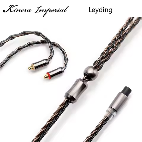 Kinera Leyding Upgrade Earphone Cable OFC Alloy Copper Wire with 2.5/3.5/4.4mm 3 Plug 0.78mm/MMCX Co