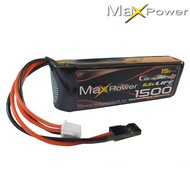 Maxpower Graphene Lipo 1500mAh 2S 6.6V 15C TX & RX Battery MP1515-2G