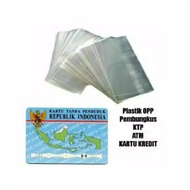 HANS !! Matte Clear Layer Plastic KTP ATM SIM CARD COVER ATM CREDIT CARD PROTECTOR KTP PLASTIC CARD 