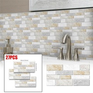 ⚡24 hours delivery⚡27PC 3D Self Adhesive Kitchen Wall Tiles Bathroom Mosaic Tile Sticker