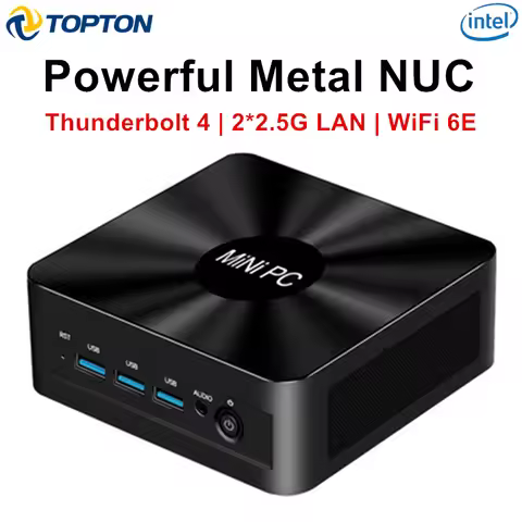 Topton Solid Nuc D17 Gaming Mini PC Intel i7 1360P/1365U ES Thunderbolt 4 2*DDR5 2*2.5G LAN Firewall