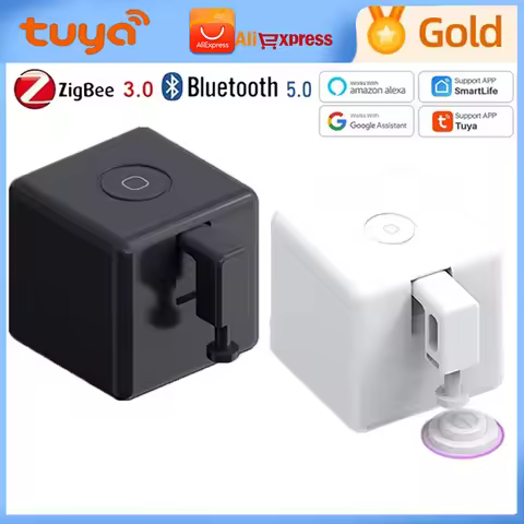 Tuya Finger Robot Zigbee Bluetooth Fingerbot Plus CR2 battery version Robot Button Pusher Switch Bot