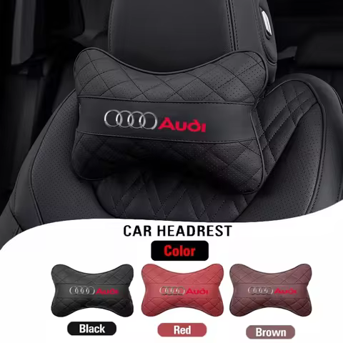 Car Accessories Seat Headrest Neck Pillow Support For Audi Quattro A3 A4 A6 A5 Q5 A1 Q7 Q3 Q2 Q8 A7 