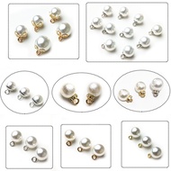 Pearl Button Shirt Knitwear Cheongsam Hanfu Pearl Button Round Copper Feet Highlight Pearl Button 20