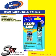 V-TECH 20GM FABRIC GLUE VT-136 / GAM KAIN / CLOTH GLUE / 布胶