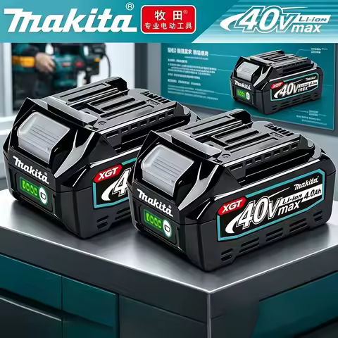 Genuine Makita 40V XGT Battery 4.0Ah BL4050 BL4040 High Output Long Runtime Fast Charge,for Makita 1