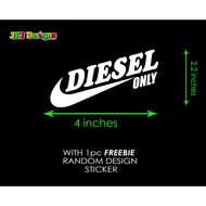 UNLEADED and DIESEL STICKER