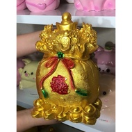 Money saving gold bag, money bag, feng shui gold bag
