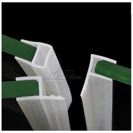 【】 F/h/u-Shape Bathtub Shower Mosquito Net For Door Gasket For Slot Gasket Curved Flat Rubber For5/6